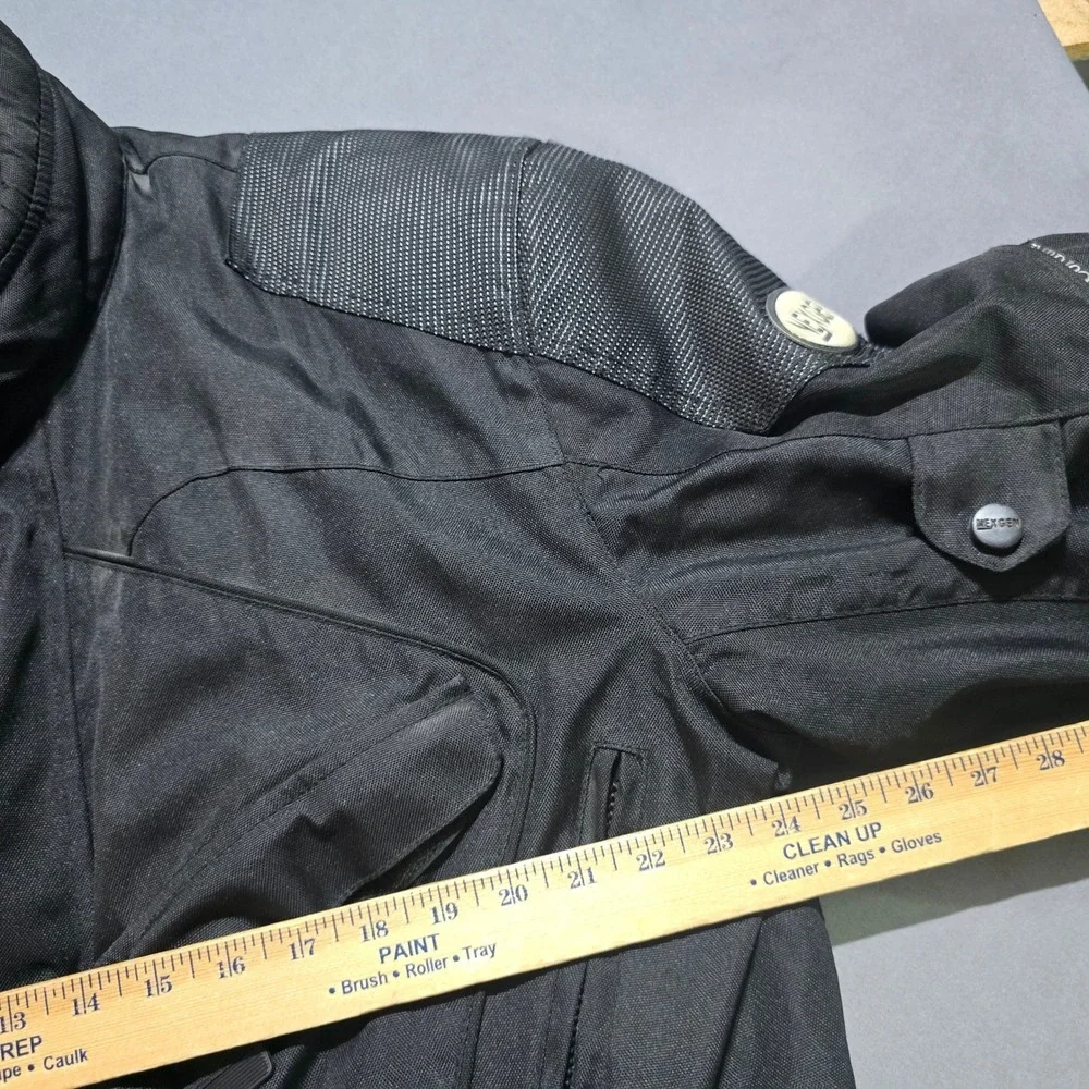 Nexgen Motorcycle Jacket Mens XL Black Waterproof Nylon Quilted Padded Utility